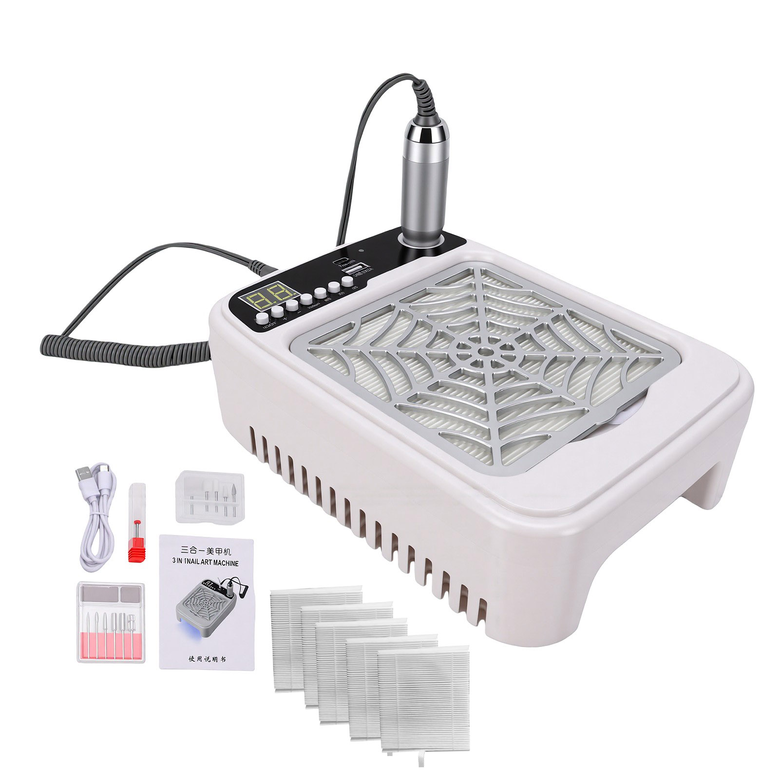 3-in-1 Nail Drill Machine with - Nail Drill Machine 评论和价格