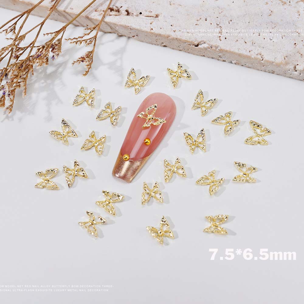 20pcs 3D Exquisite Hollow Butt - Nail Art Valentines Day 评论和价格