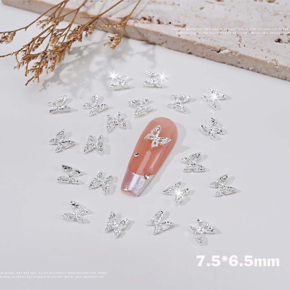 20pcs 3D Exquisite Hollow Butt - Nail Art Valentines Day 评论和价格
