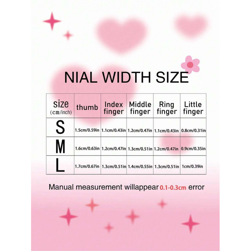 10pcs handmade pink press on n - Nail Art Pink 评论和价格