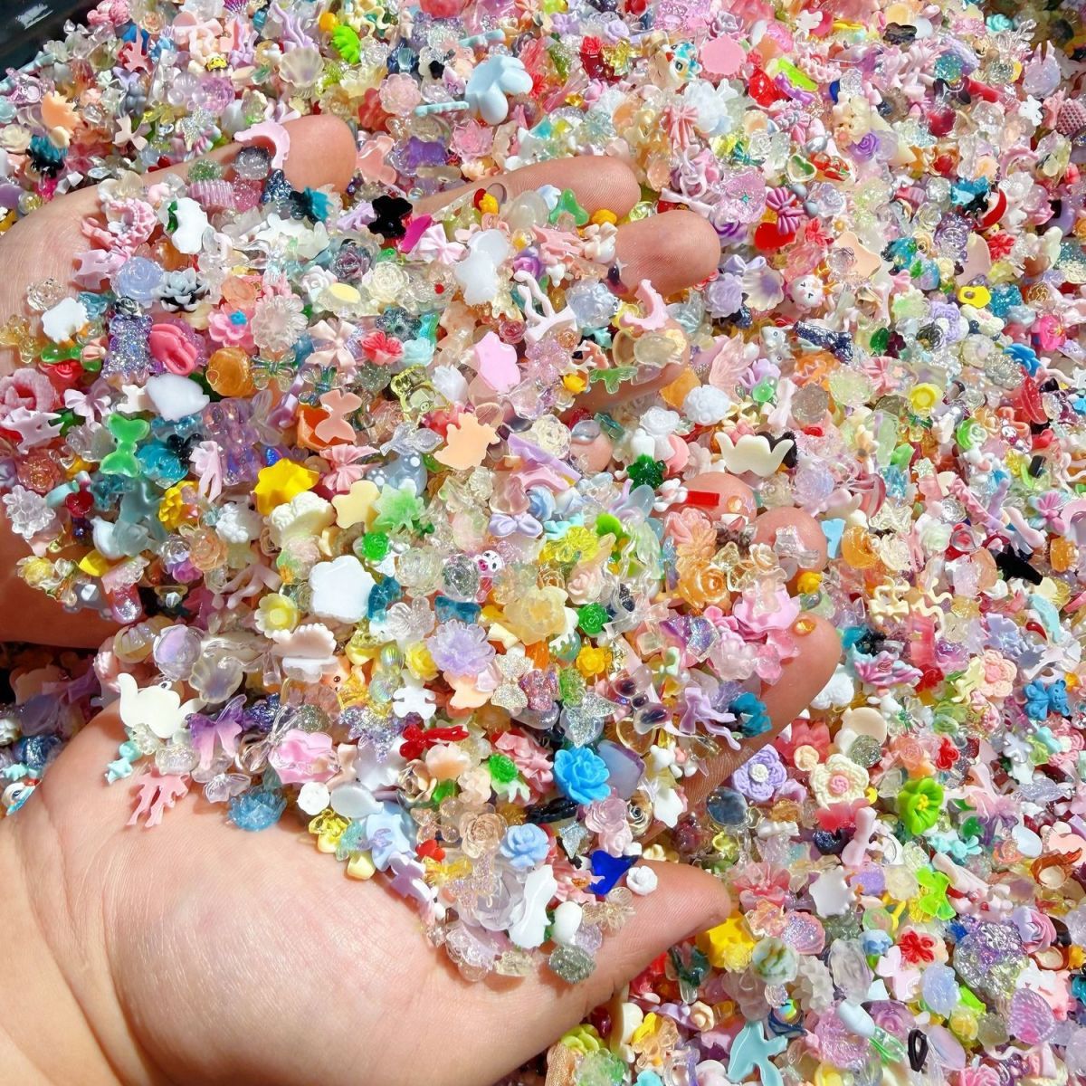 20g Random Mixed Mini Resin Or - Nail Art Valentines Day 评论和价格